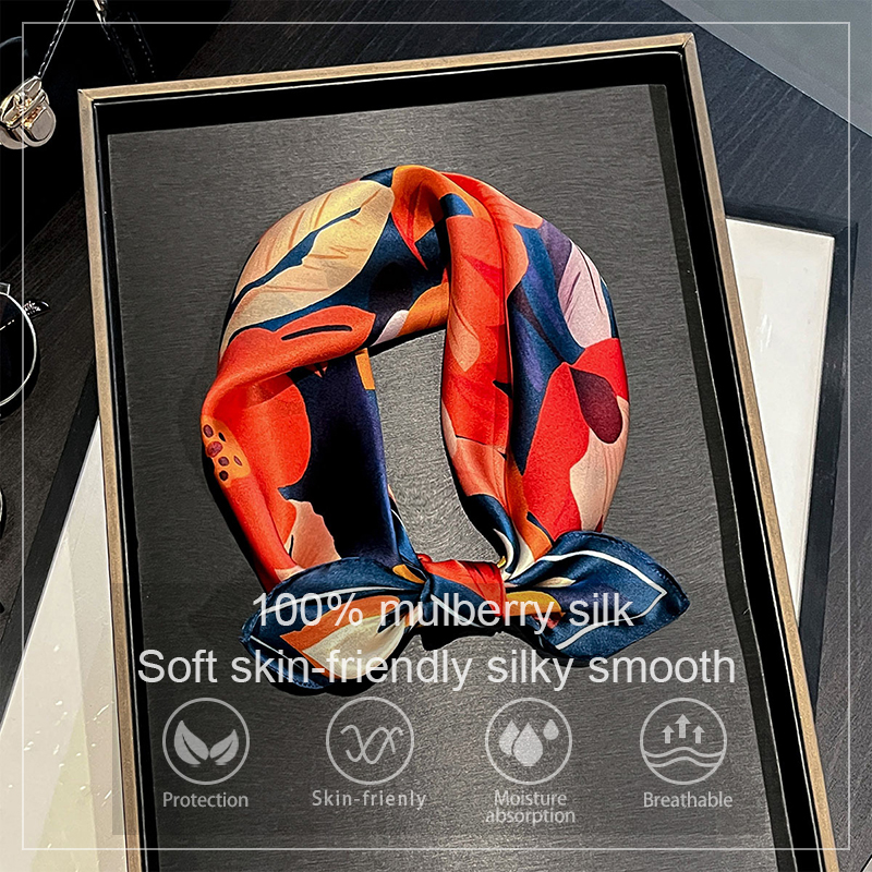 Ascot Neck Scarf - 2026 New Spring 100% Pure Silk