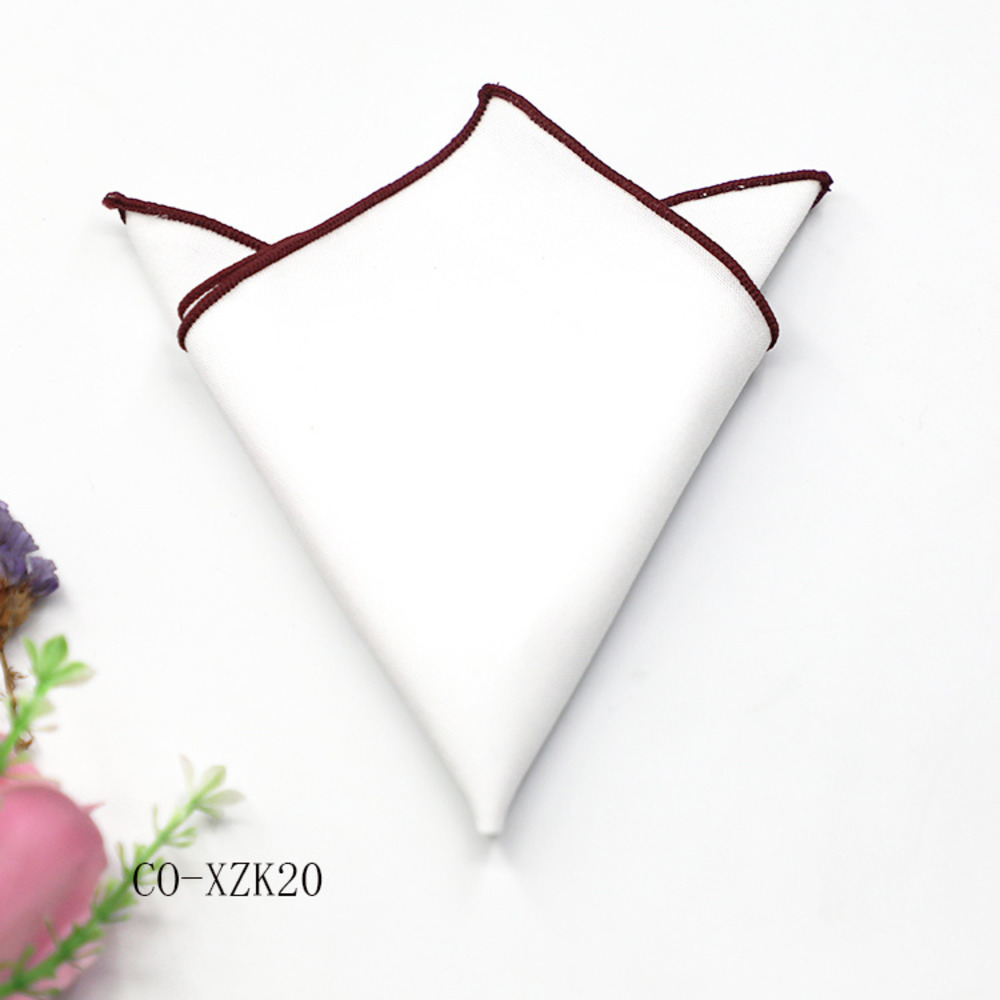 Solid Striped Brown Pocket Squ - Handkerchief Cotton Men recensione e prezzo