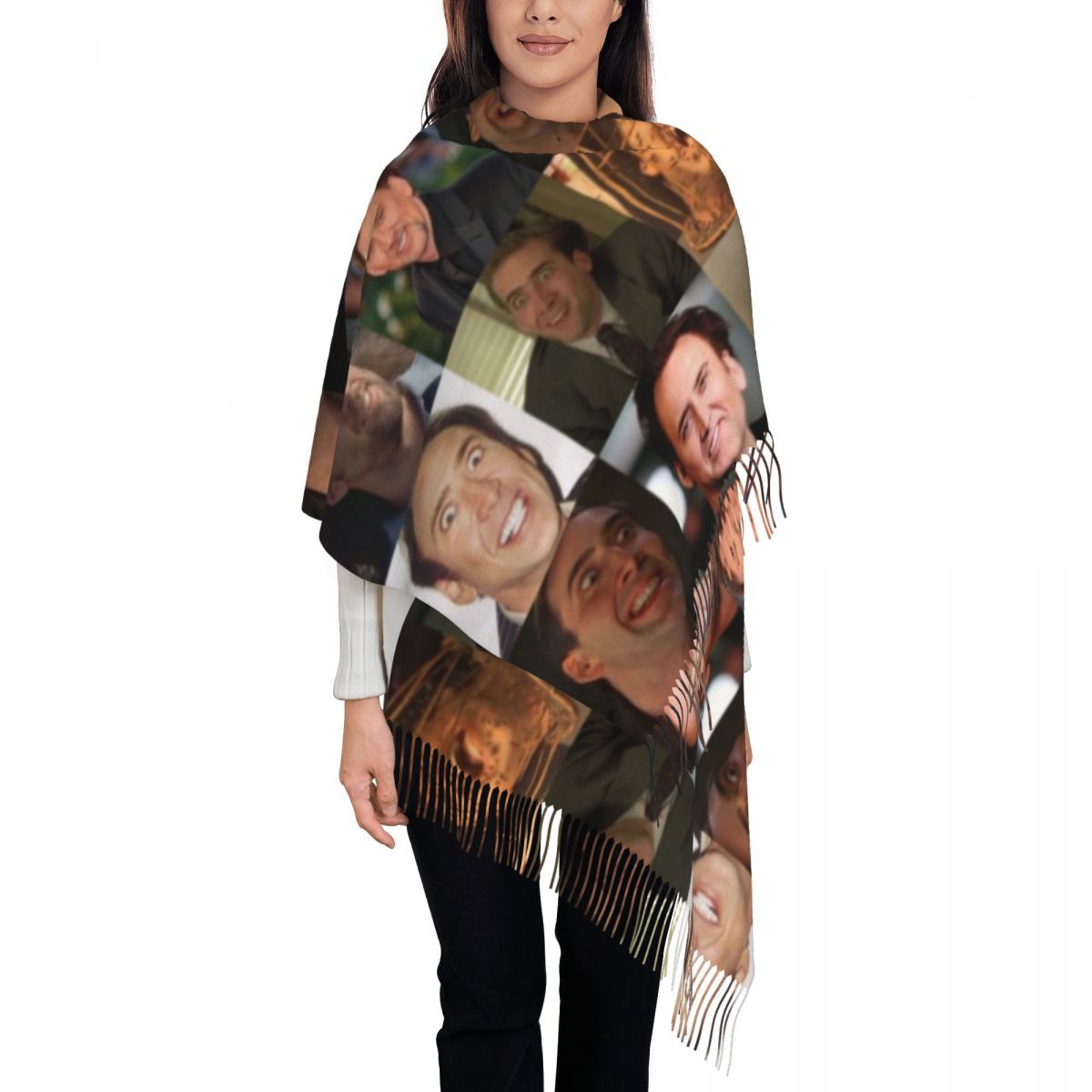 Nicolas Cage Funny Face Meme S - Pashmina Wrap Large recensione e prezzo