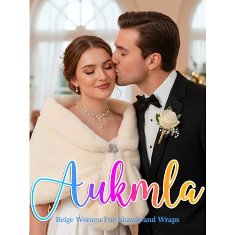 Aukmla Women's Wedding Fur Wra - Stole Wedding Shawl recensione e prezzo