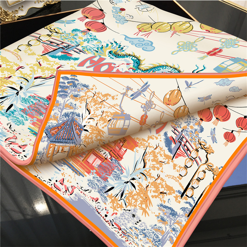 90CMTwill Silk Scarf Women Dou - Face Scarf Mask recensione e prezzo