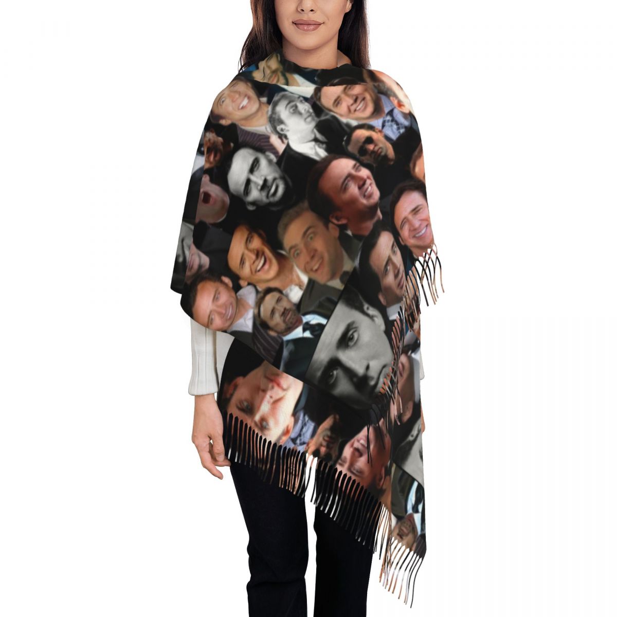 Nicolas Cage Colllage Shawl Wr - Pashmina Wrap Large recensione e prezzo