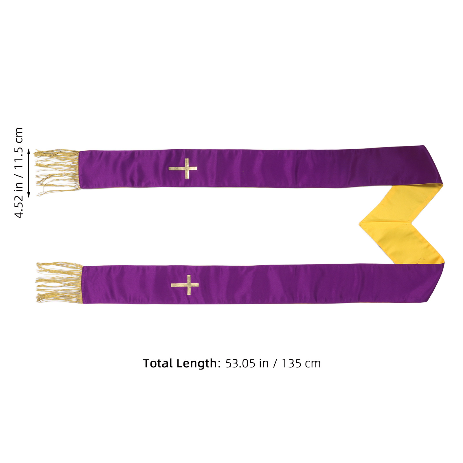 Dual Color Purple Gold Reversi - Stole Wedding Shawl recensione e prezzo