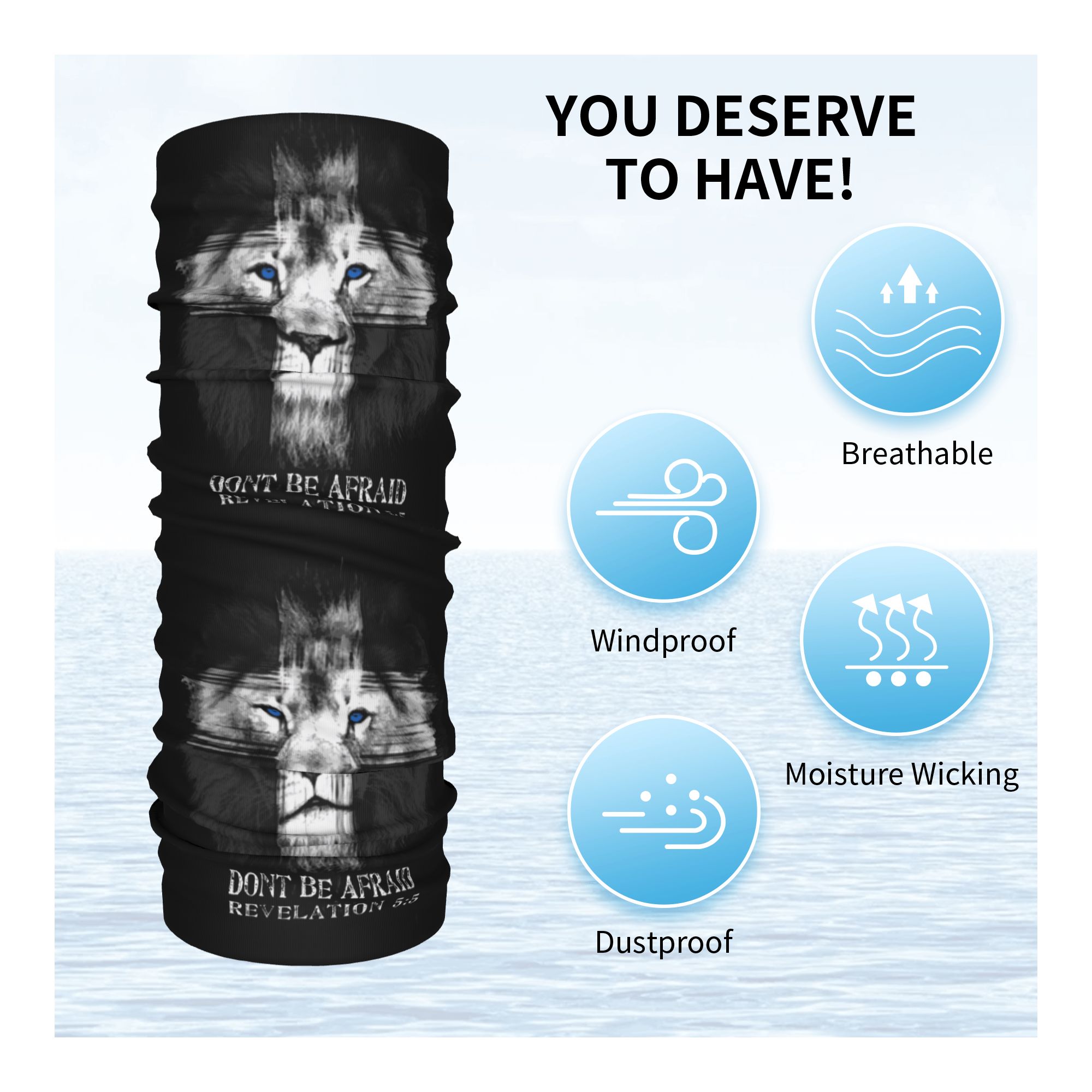 Custom Cool Lion Of Judah Jesu - Neck Warmer Tube recensione e prezzo