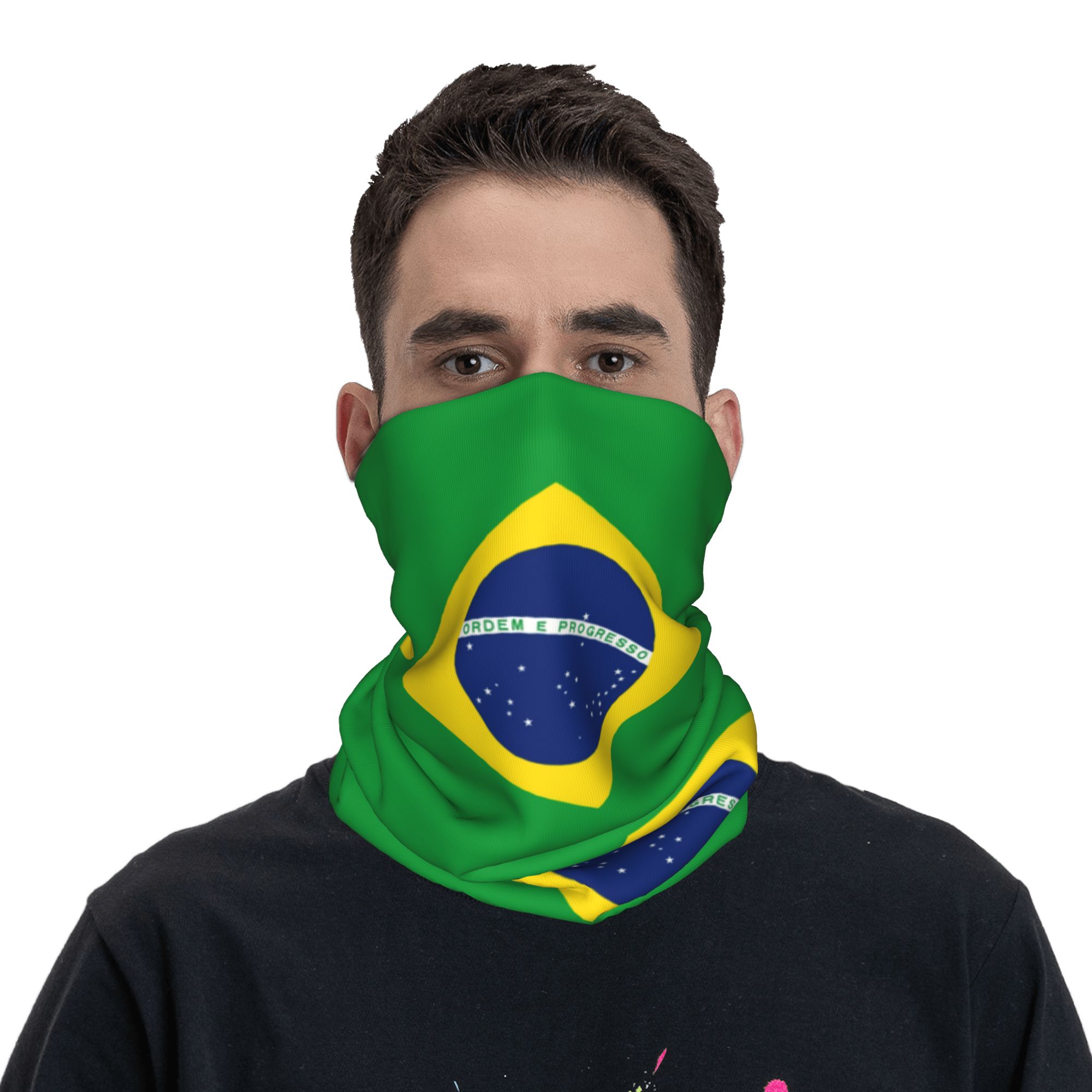 Custom Brazil Flag Bandana Nec - Neck Warmer Tube recensione e prezzo