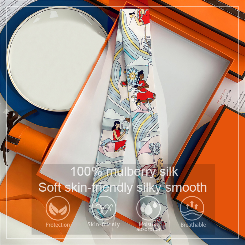 Women 100% Mulberry Silk Scarf - Ascot Neck Scarf recensione e prezzo