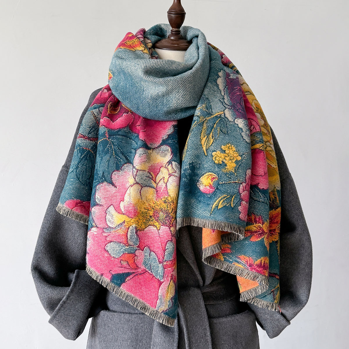 Warm Cashmere Scarf Women Shaw - Woven Scarf Blanket recensione e prezzo