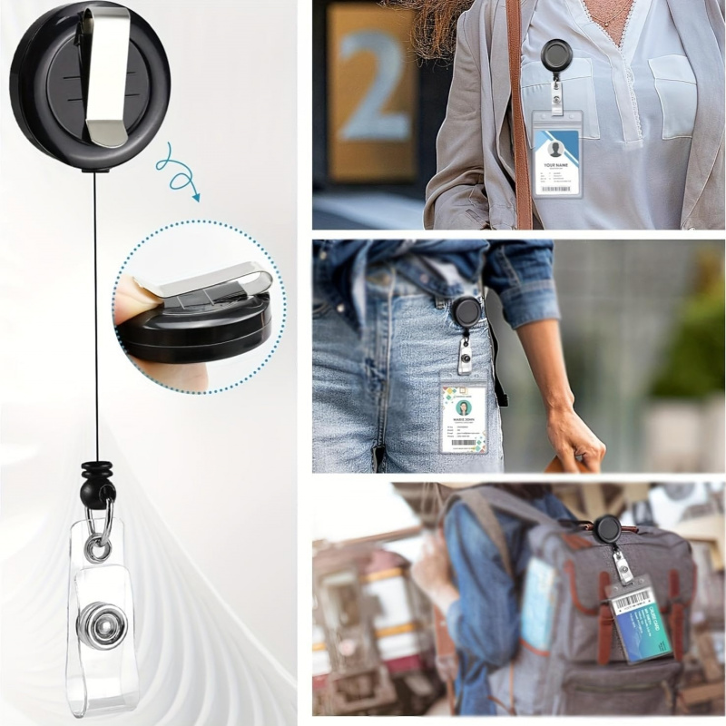 4PCS Lanyard Black Retractable - Lanyard Badge Holder recensione e prezzo