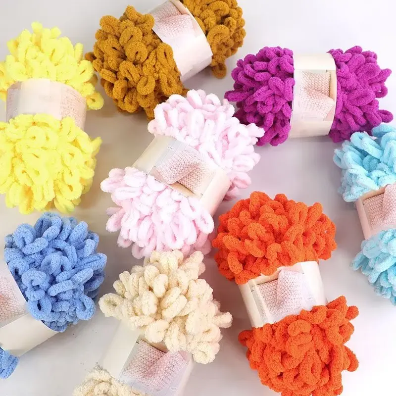100g/Ball Finger Loop Yarn Thr - Woven Scarf Blanket recensione e prezzo