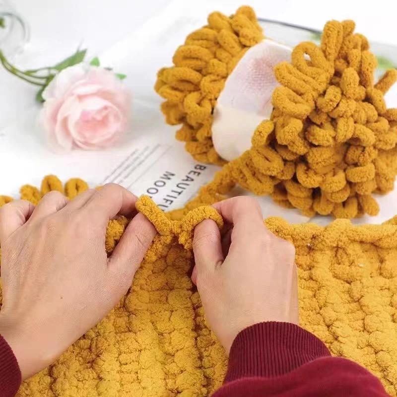 100g/Ball Finger Loop Yarn Thr - Woven Scarf Blanket recensione e prezzo