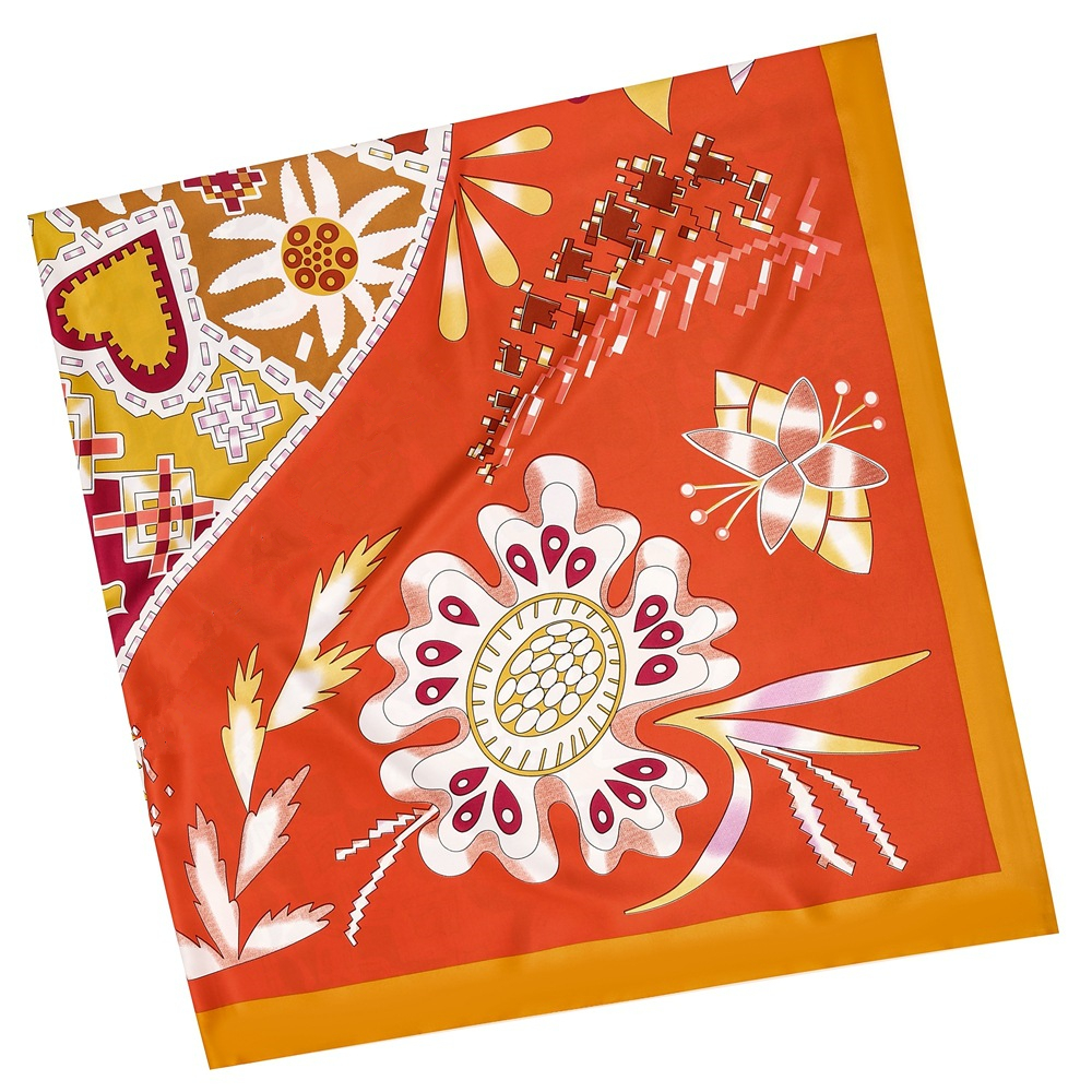 130cm Brand Women Scarves Desi - Silk Neck Scarf recensione e prezzo