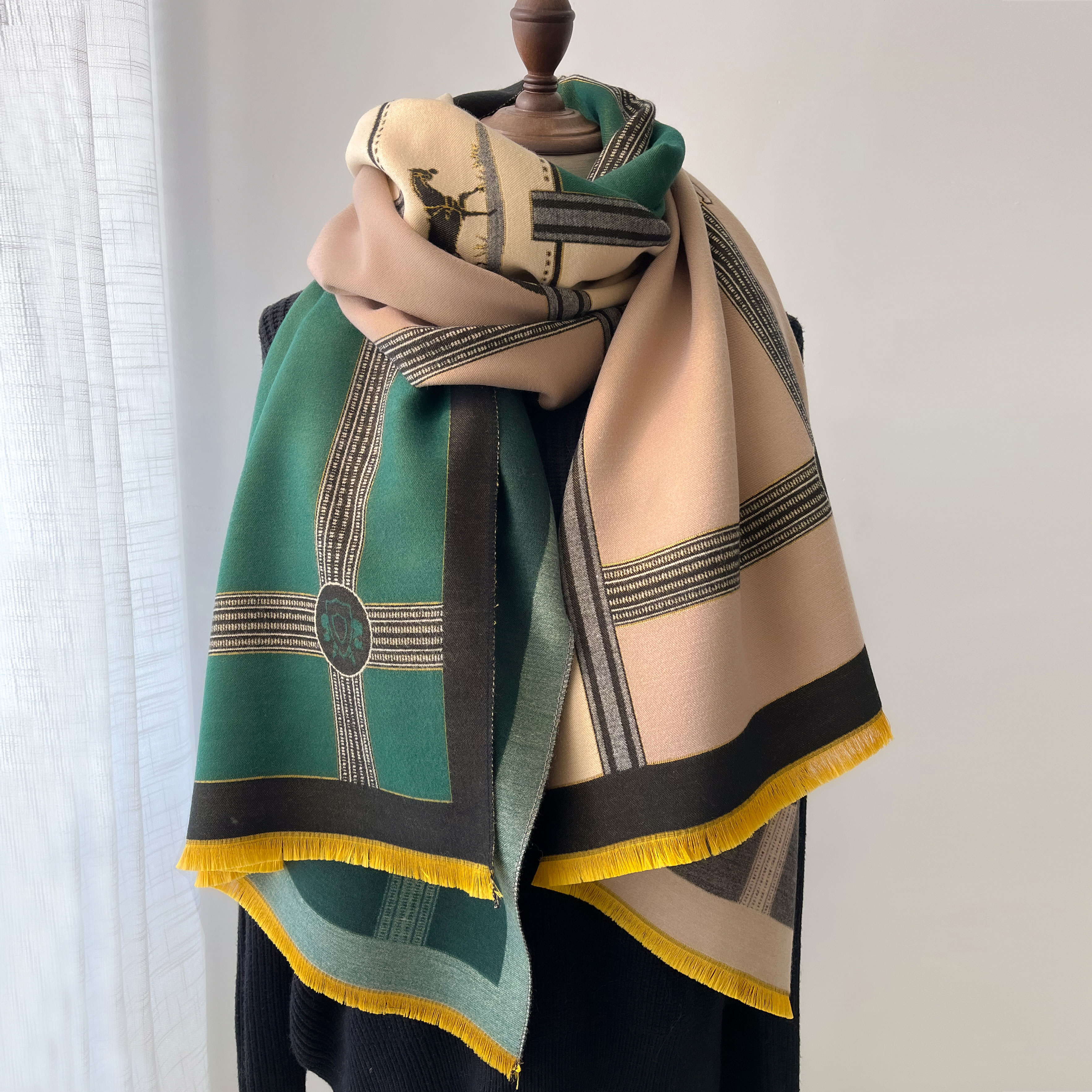 Winter Cashmere Scarf Women Lu - Woven Scarf Blanket recensione e prezzo