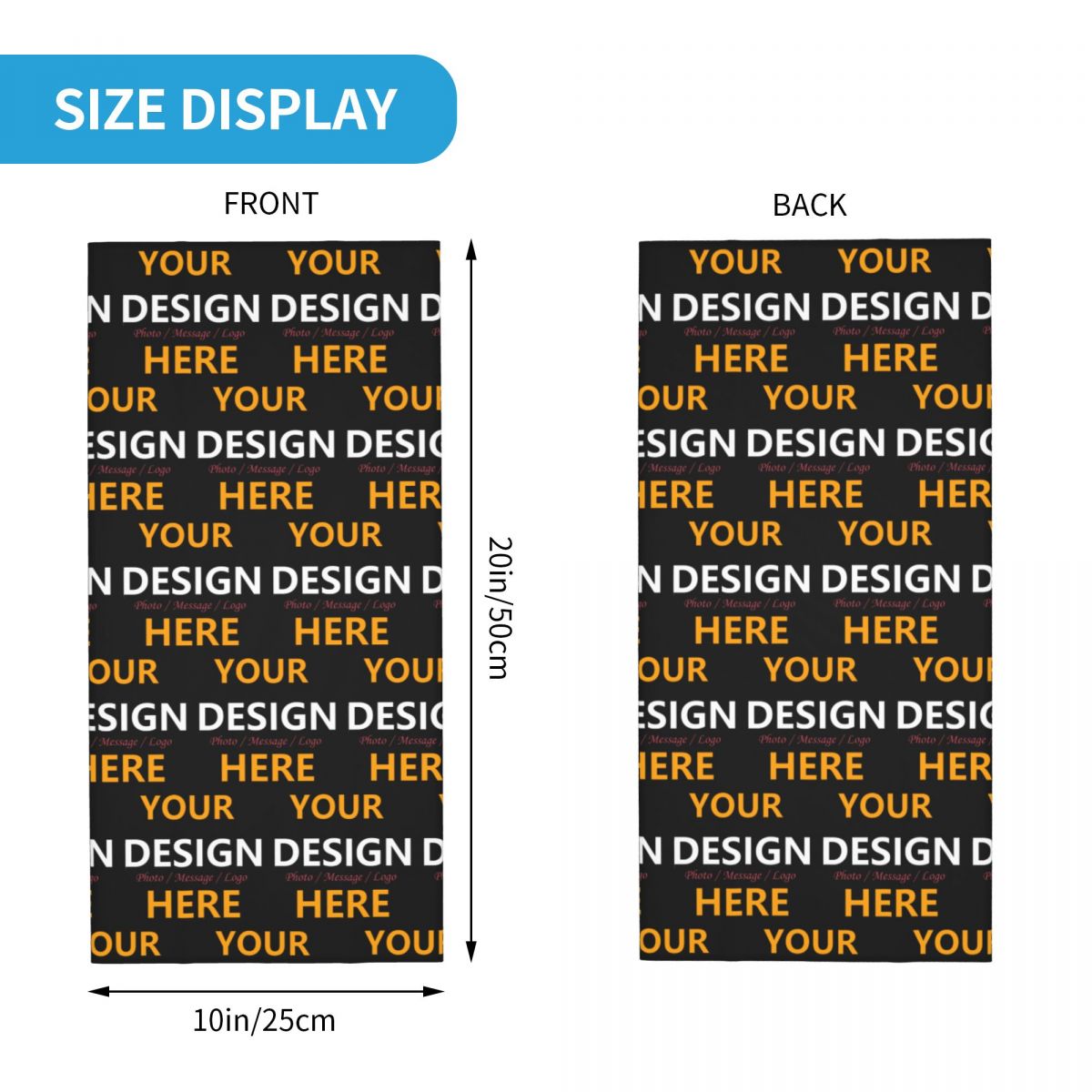 Custom Your Design Here Bandan - Neck Warmer Tube recensione e prezzo