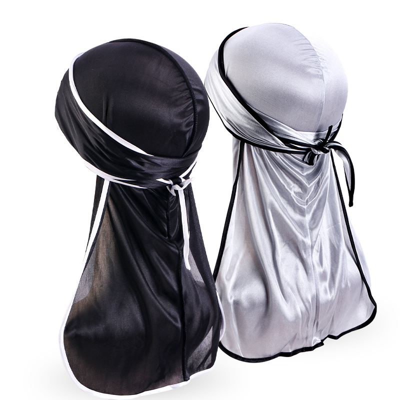 2PCS/LOT Unisex Men Satin Dura - Bandana Doo Rag recensione e prezzo