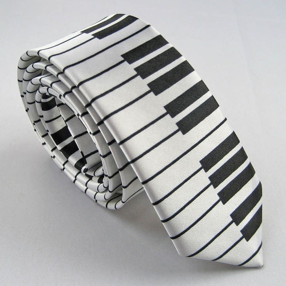 Skinny Piano Black & White Men - Skinny Tie Men recensione e prezzo