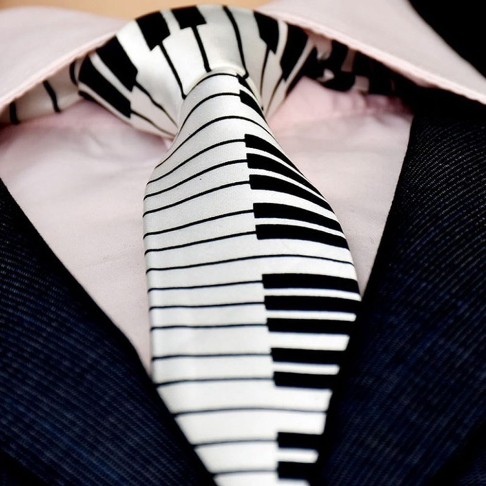 Skinny Piano Black & White Men - Skinny Tie Men recensione e prezzo