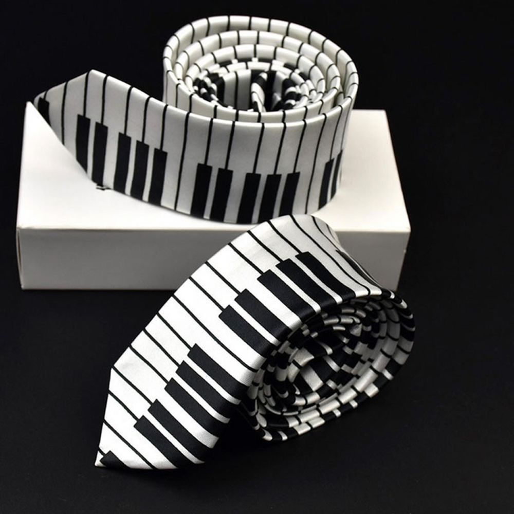 Skinny Piano Black & White Men - Skinny Tie Men recensione e prezzo