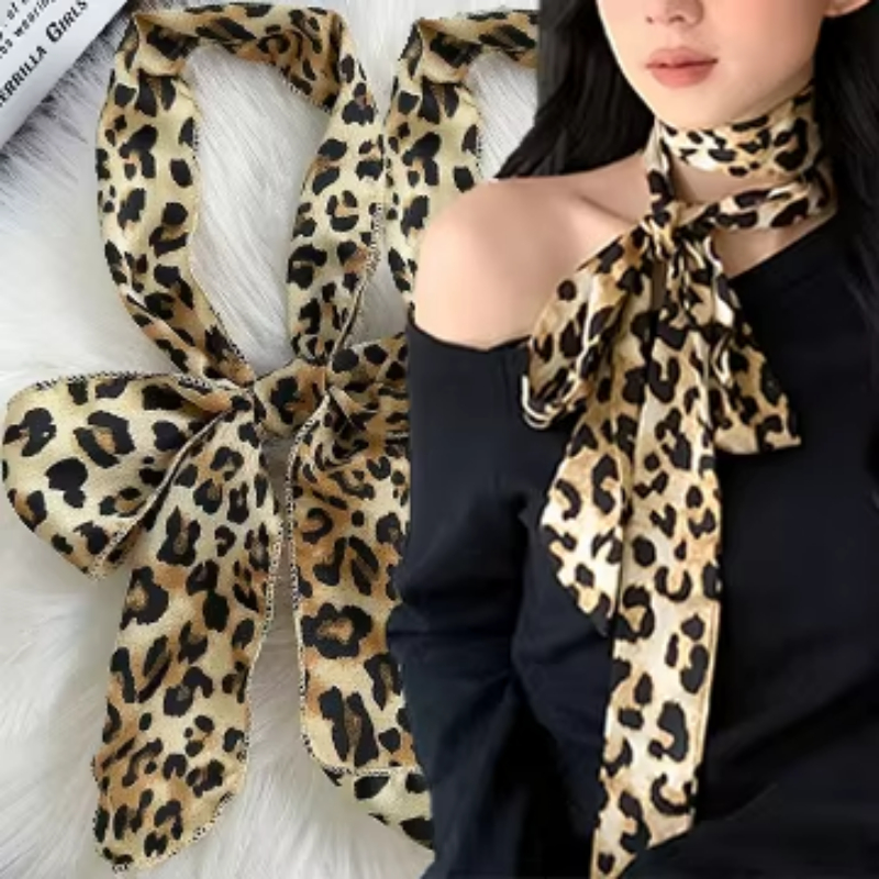 Leopard Print Scarf Retro Polk - Silk Tie Striped recensione e prezzo