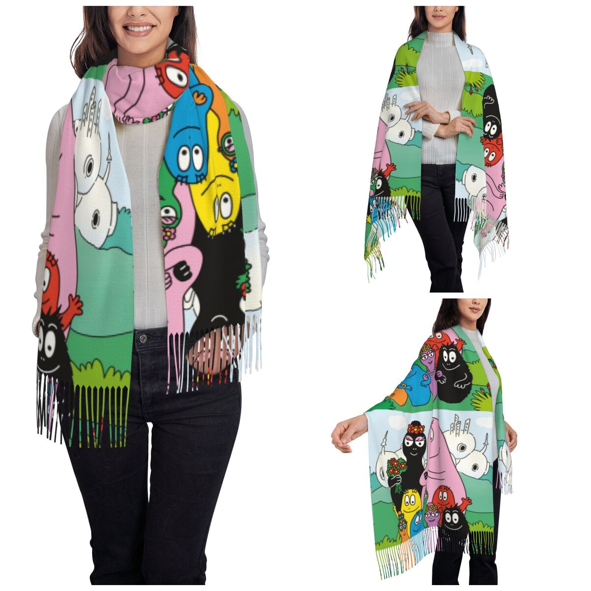 Les Barbapapa Family Shawls Wr - Pashmina Wrap Large recensione e prezzo