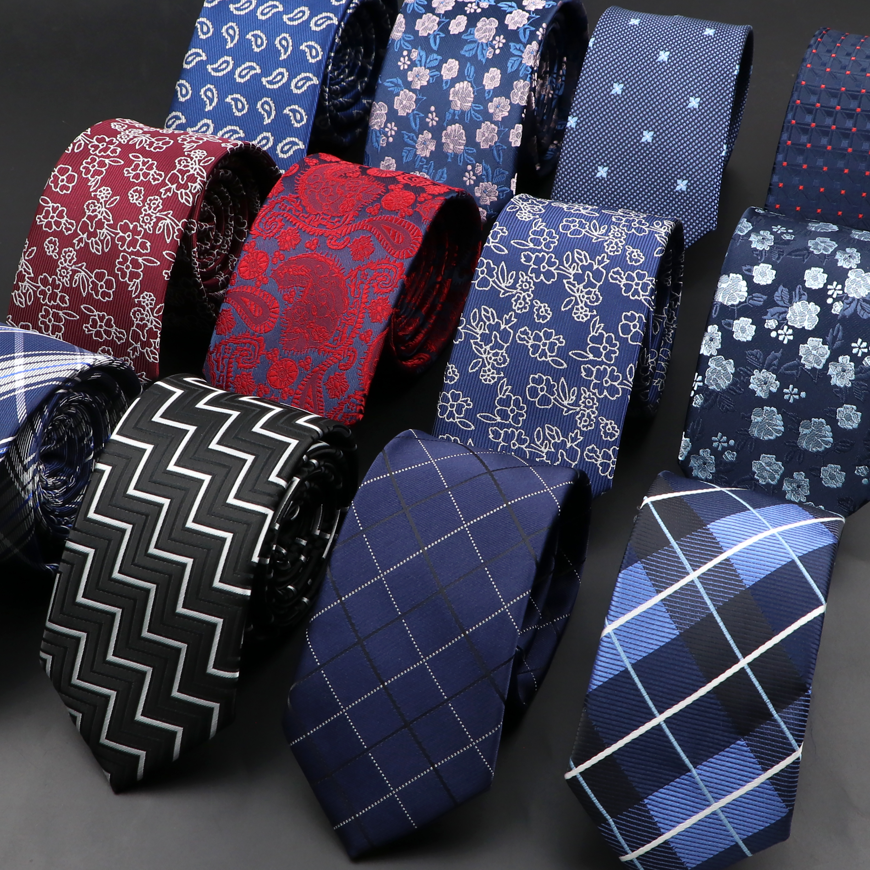 New Men Ties Solid Color Strip - Skinny Tie Men recensione e prezzo