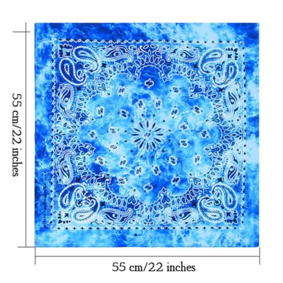 URATOT 6 Pack Tie Dye Bandana  - Handkerchief Cotton Men recensione e prezzo
