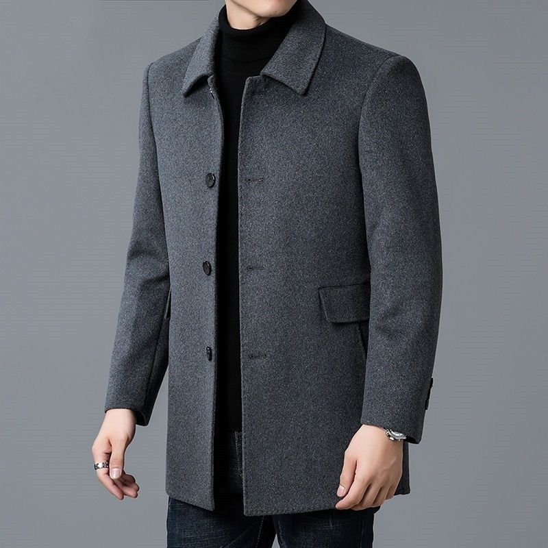 Wool Blend Coat White Mans Sha - Muffler Men Wool recensione e prezzo