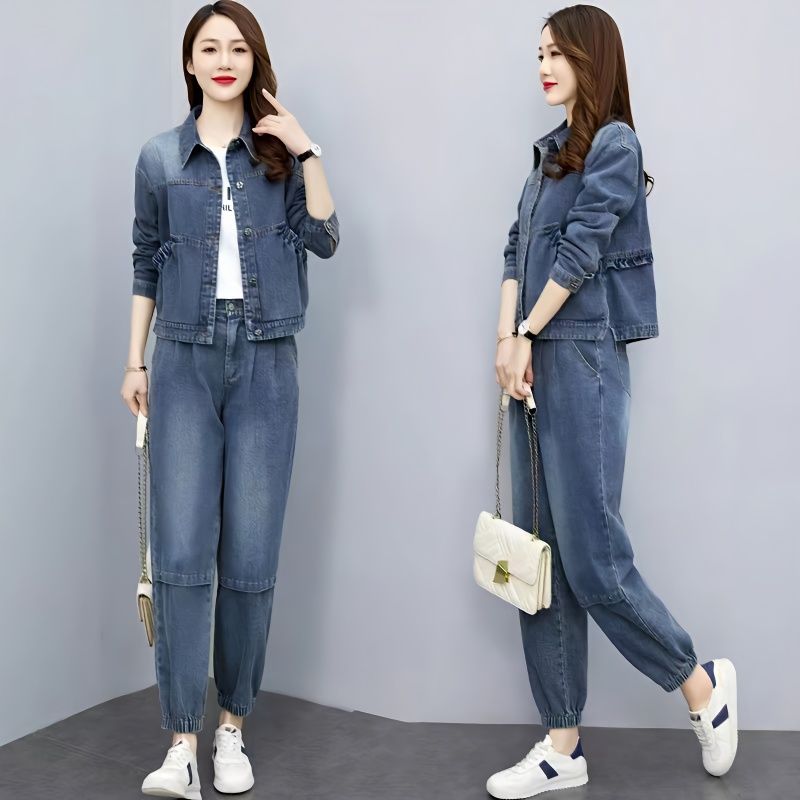 Women Denim Suits 2024 New Spr - Pocket Square Set recensione e prezzo