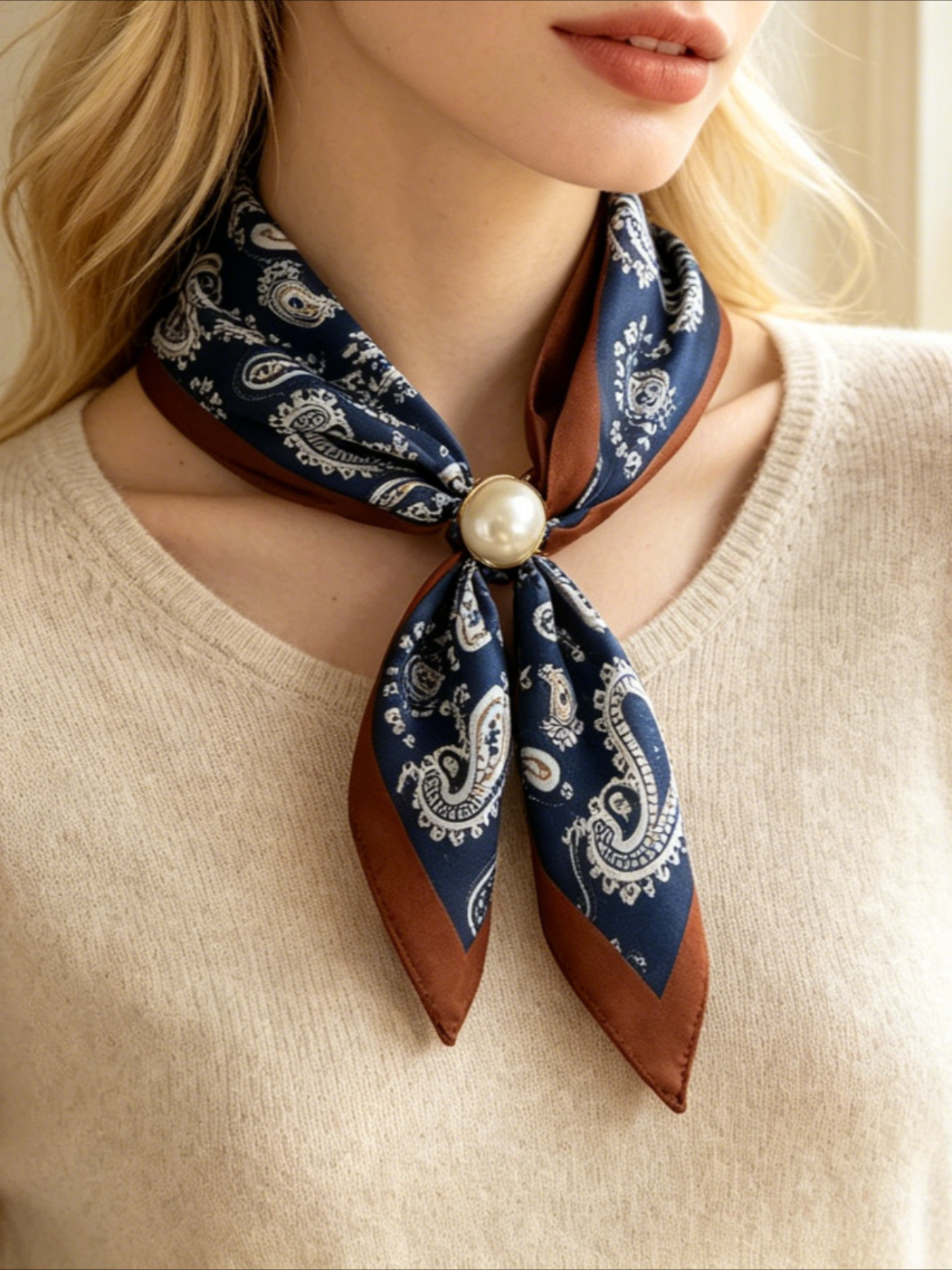 1 Women's Vintage Printed Sati - Face Scarf Mask recensione e prezzo