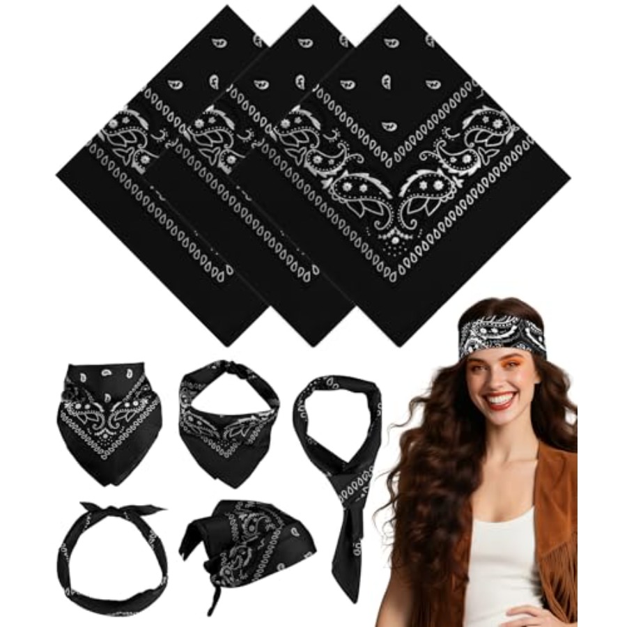 3/6/ Pack Bandanas for Women M - Handkerchief Cotton Men recensione e prezzo