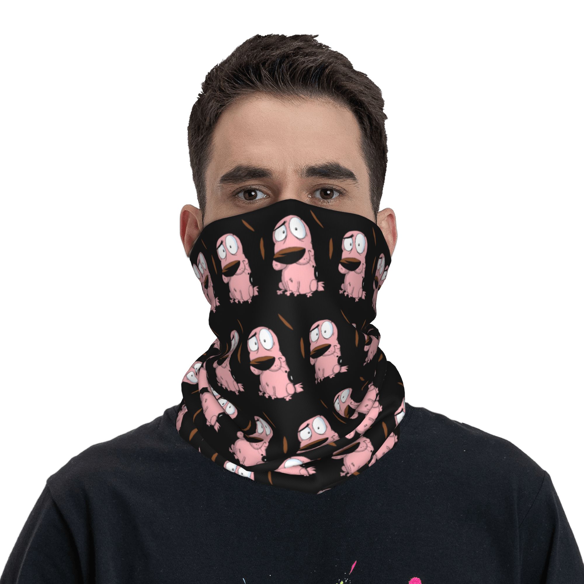 Custom Cartoon Courage Dog Win - Neck Warmer Tube recensione e prezzo