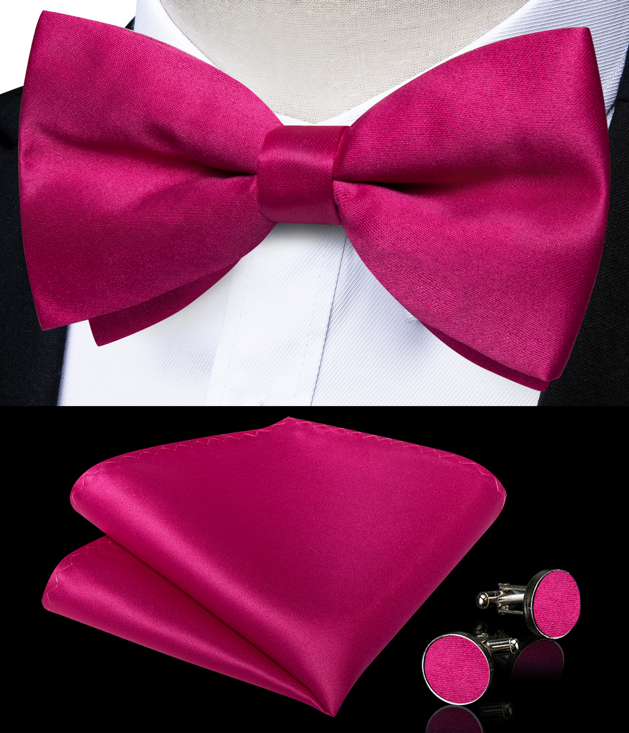 Men's Solid Pre-tied Bowtie Ro - Bow Tie Pre Tied recensione e prezzo