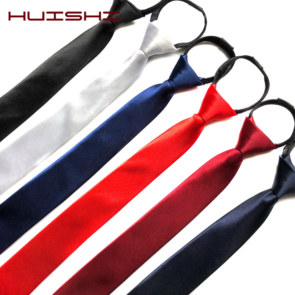 HUISHI Pre-tied Zipper Tie Nec - Skinny Tie Men recensione e prezzo