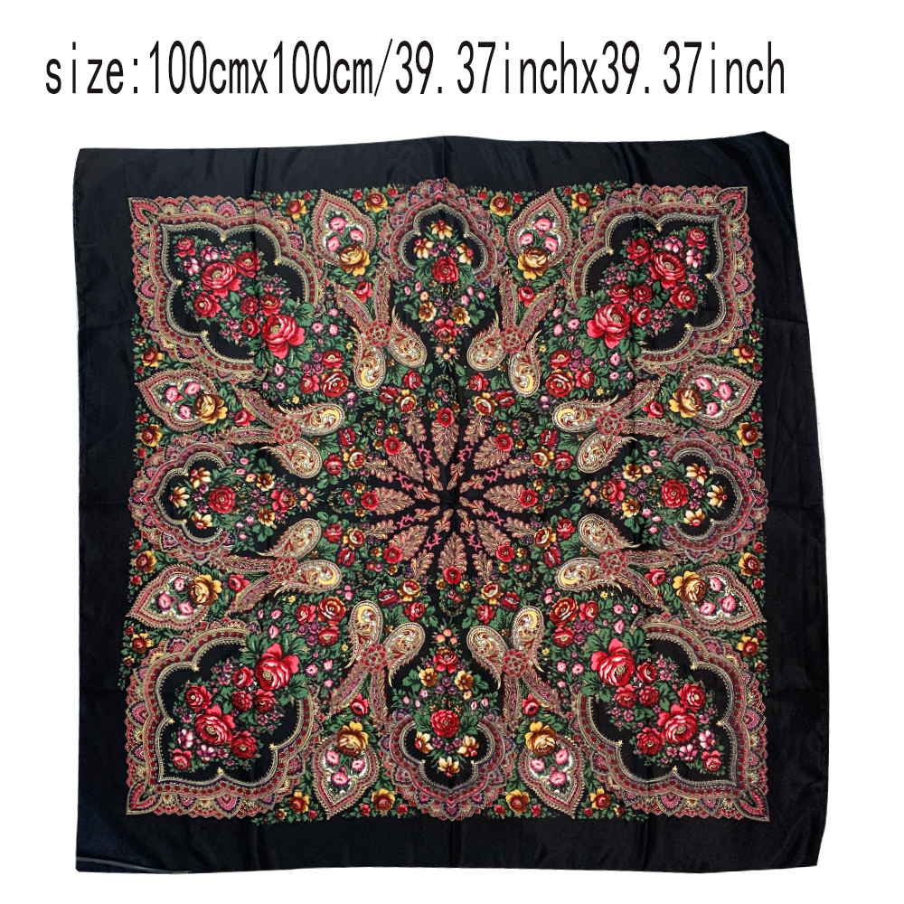 100*100cm Russian Square Scarf - Bandana Cotton recensione e prezzo