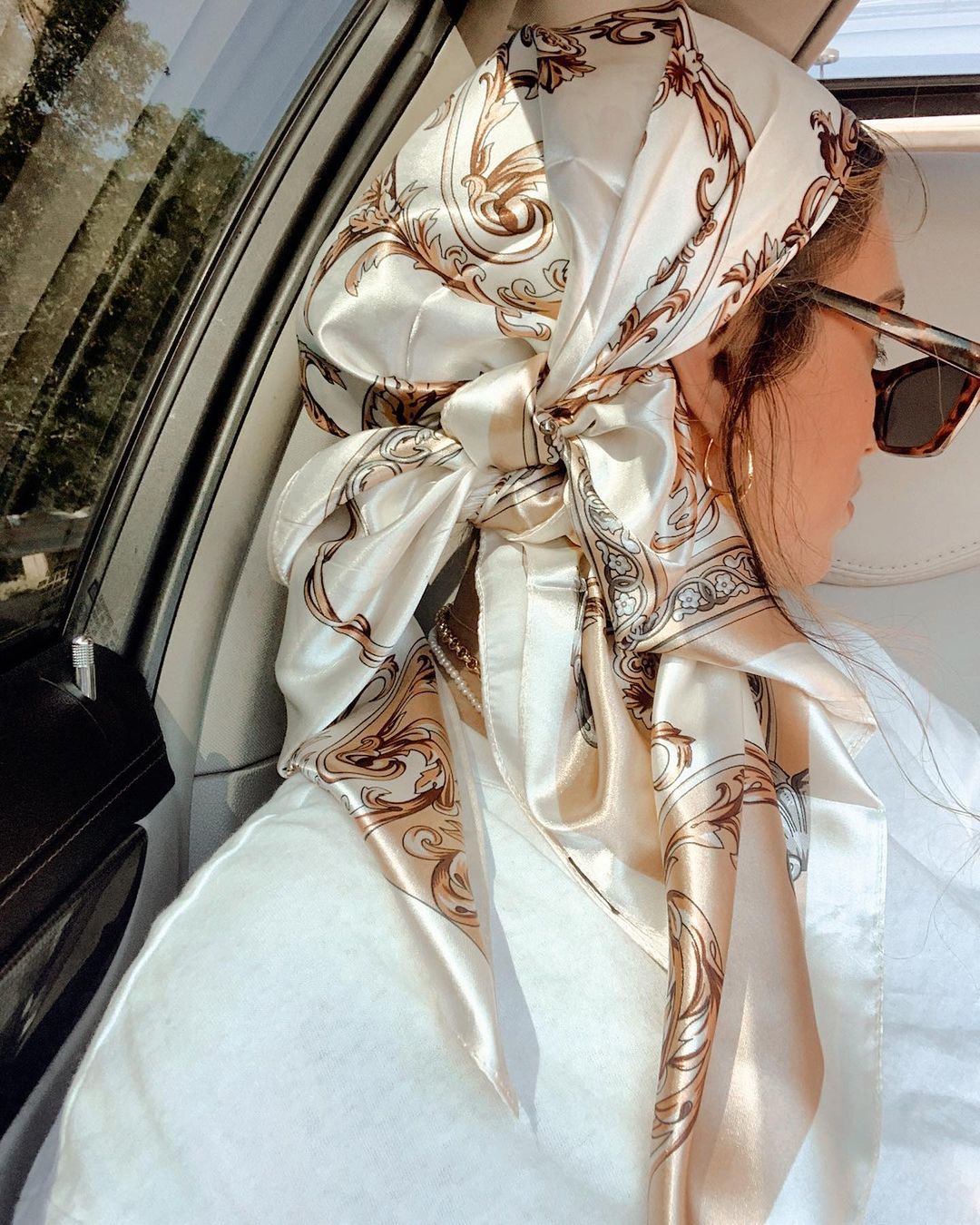 Satin Square Scarf Women Musli - Face Scarf Mask recensione e prezzo