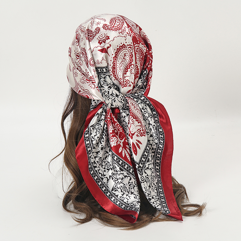 Satin Square Scarf Women Musli - Face Scarf Mask recensione e prezzo