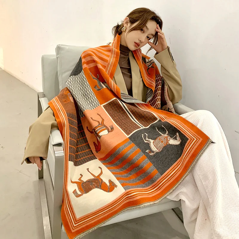 2024 New Luxury Winter Cashmer - Woven Scarf Blanket recensione e prezzo