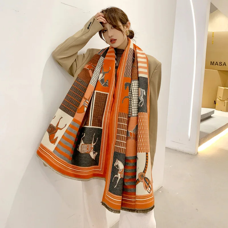 2024 New Luxury Winter Cashmer - Woven Scarf Blanket recensione e prezzo