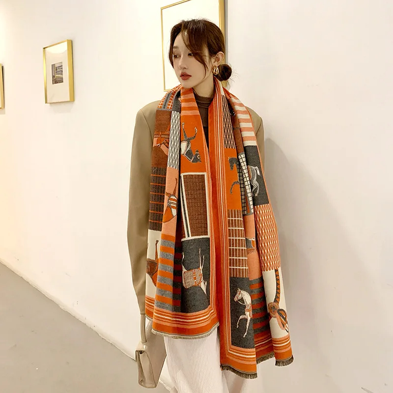 2024 New Luxury Winter Cashmer - Woven Scarf Blanket recensione e prezzo