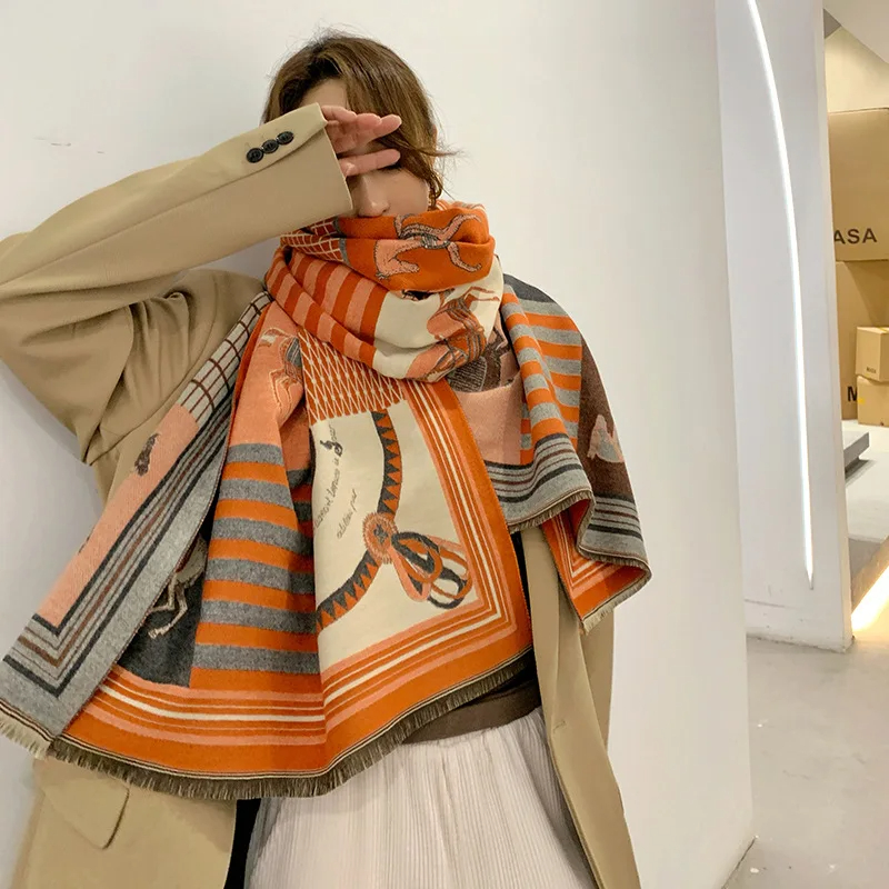 2024 New Luxury Winter Cashmer - Woven Scarf Blanket recensione e prezzo