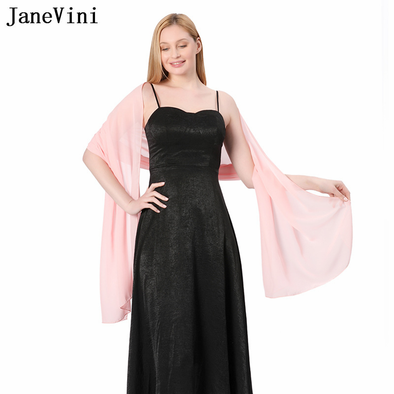 JaneVini Elegant Pink Chiffon  - Stole Wedding Shawl recensione e prezzo