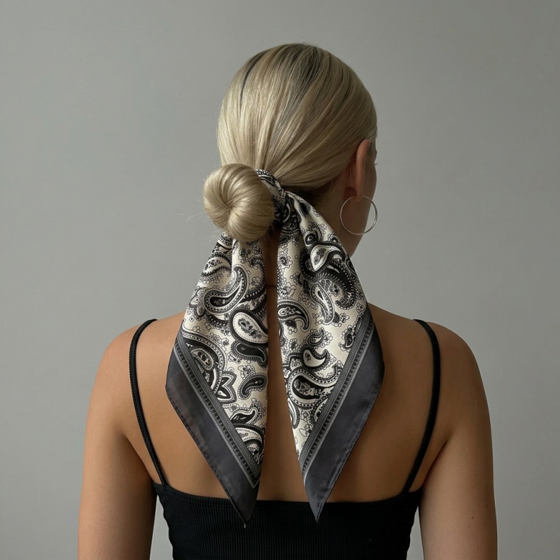 Luxury Satin Square Scarf Pais - Face Scarf Mask recensione e prezzo
