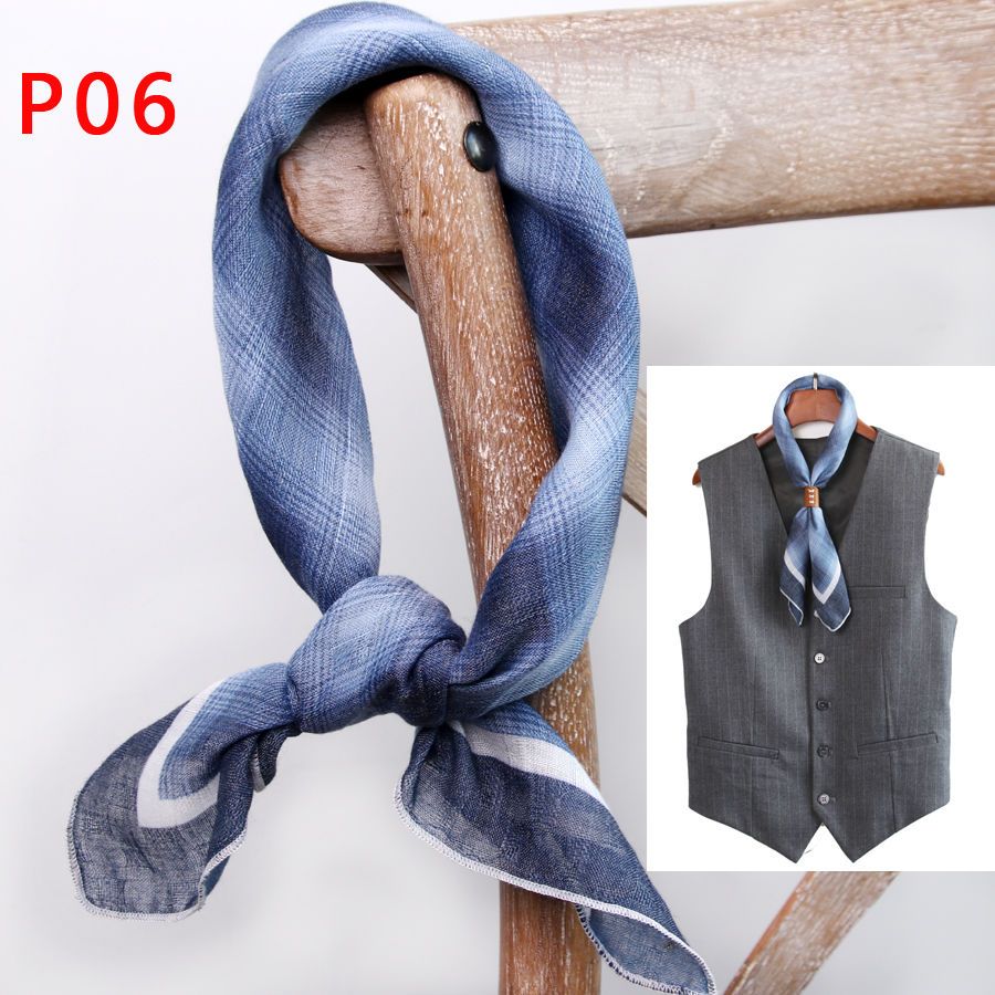 Men's Square Scarf with Button - Ascot Neck Scarf recensione e prezzo