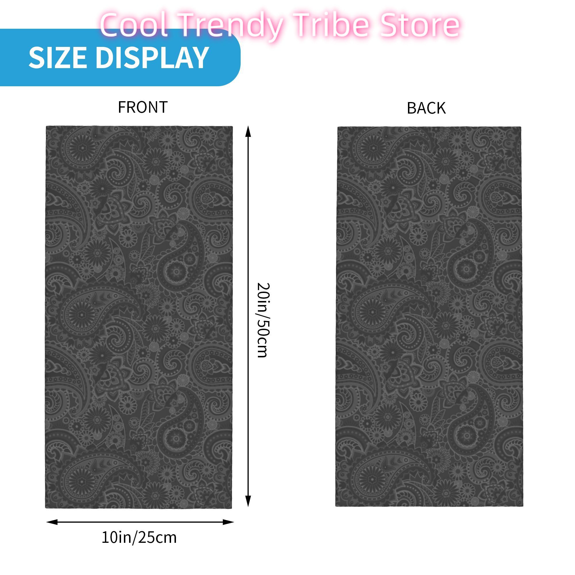 Custom Paisley Chicano Bandana - Neck Warmer Tube recensione e prezzo