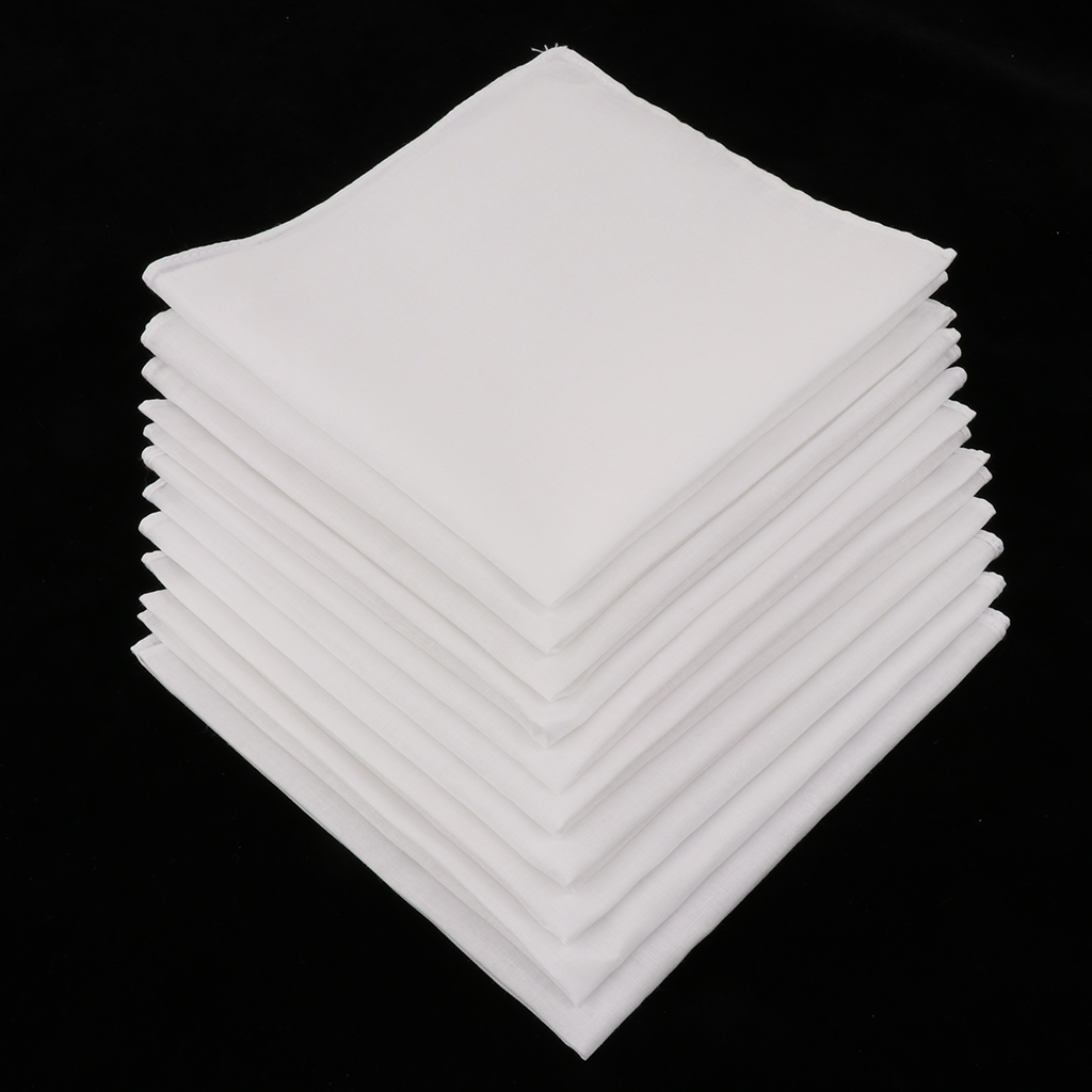 20/40pcs Plain Check Pocket Sq - Handkerchief Cotton Men recensione e prezzo