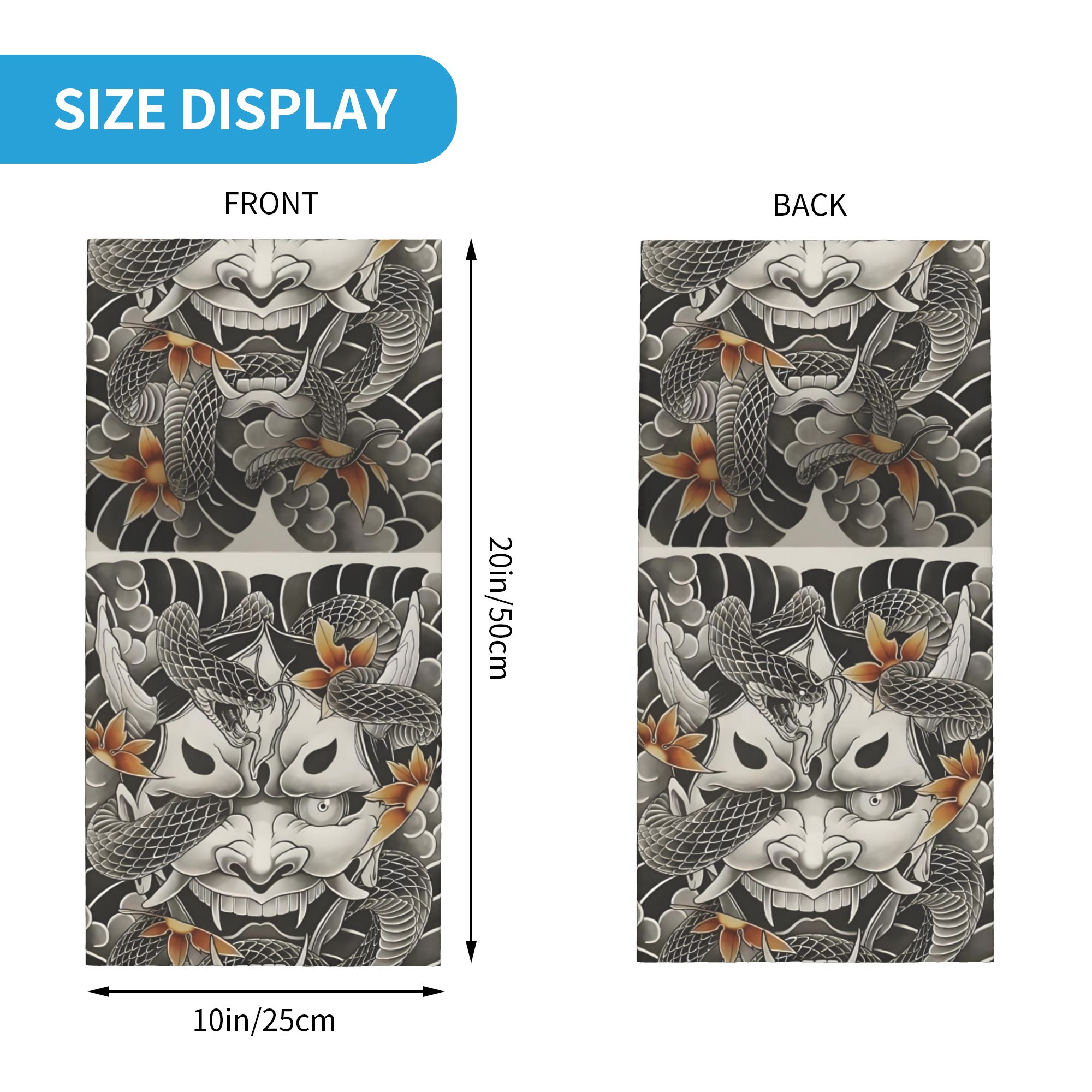 Custom Samurai Oni Demon Banda - Neck Warmer Tube recensione e prezzo