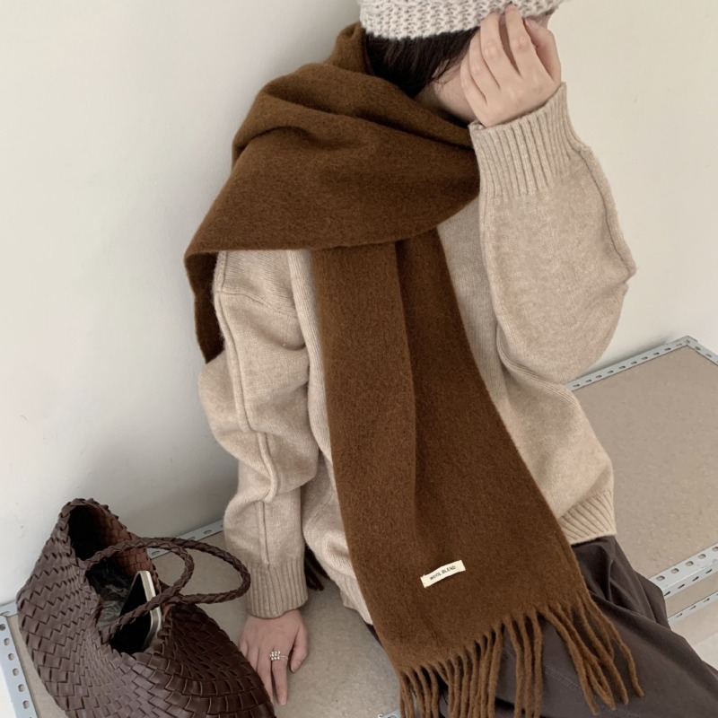 Korean Version Chic Solid Tass - Muffler Men Wool recensione e prezzo