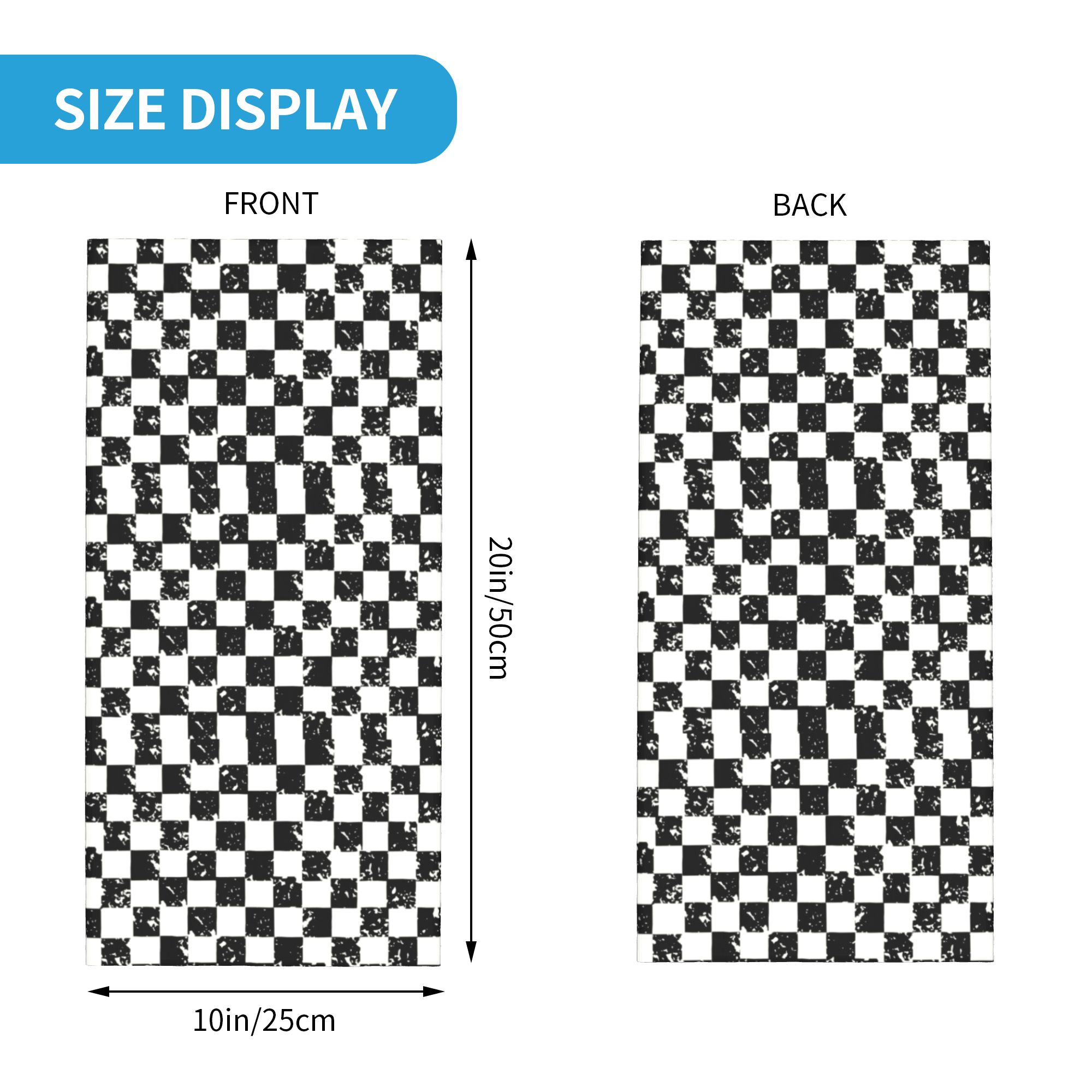 Custom Retro Checkered Flag Wi - Neck Warmer Tube recensione e prezzo