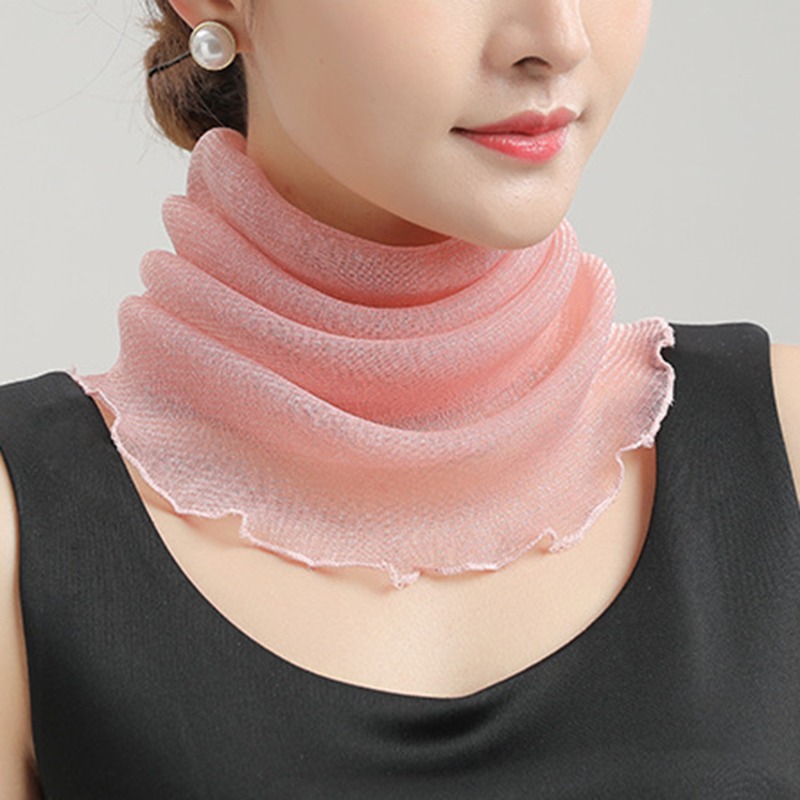 Spring Summer Chiffon Neck Col - Ascot Neck Scarf recensione e prezzo