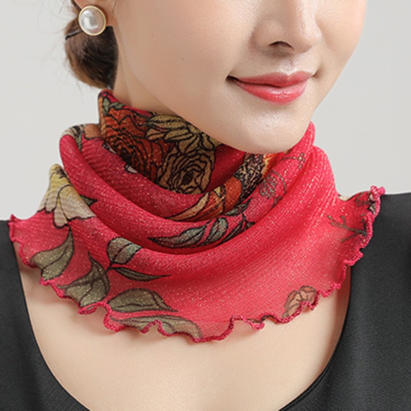 Spring Summer Chiffon Neck Col - Ascot Neck Scarf recensione e prezzo