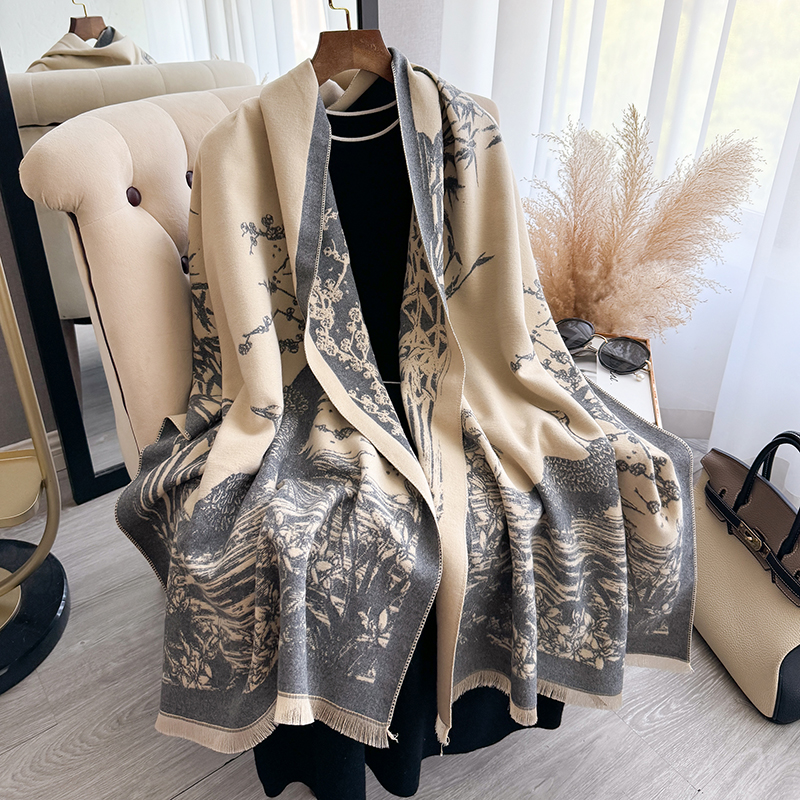 Women Winter Cashmere Scarf Wh - Woven Scarf Blanket recensione e prezzo